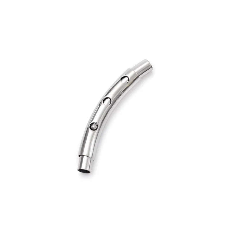 5Pcs Adjustable Stainless Steel Bayonet Clasps 3mm 4mm 5mm 6mm for DIY Leather Cord Bracelet Buckle Jewelry Making Supplies