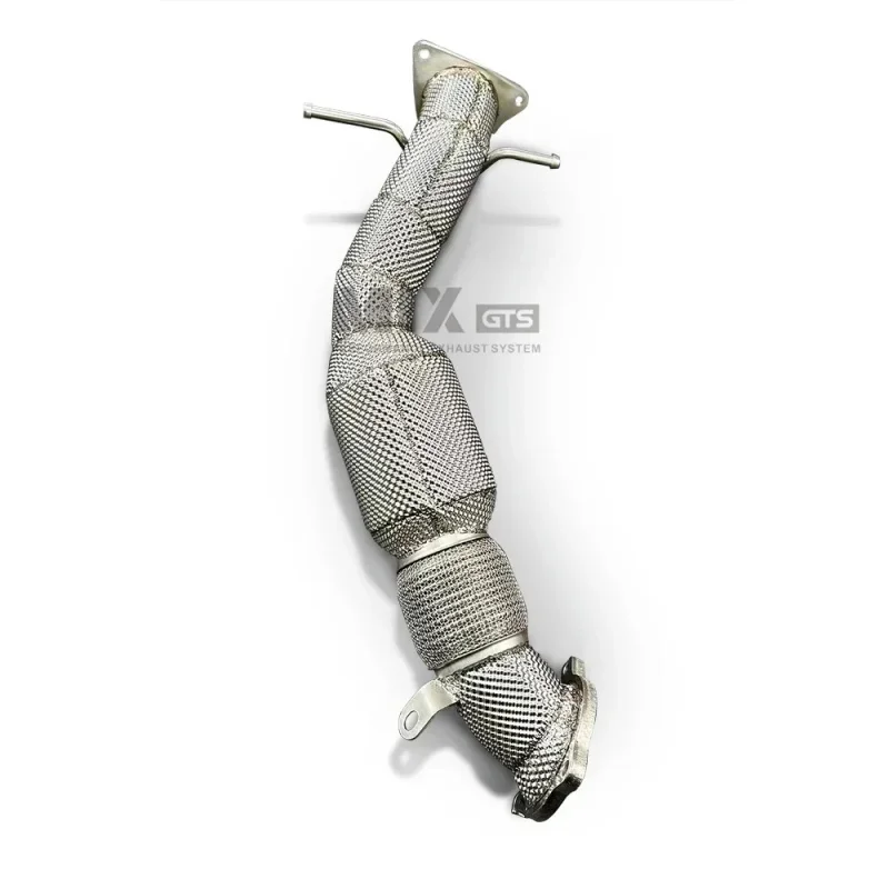 High flow downpipe with heat shield Land Range Rover 2.0T 2010-2018 exhaust system power upgrade