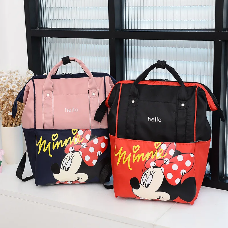 Disney Travel Diaper Bag For Mom Baby Mummy Backpack Nappy Bag Minnie Mickey Mouse Outdoor Handbag