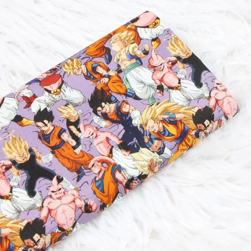 

Half Yard Dragon Ball 100% Cotton Fabric Sewing Material For DIY Patchwork Textile Tissu Home Clothing