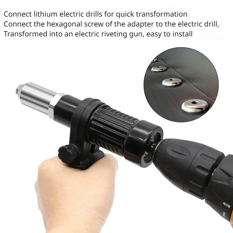 Electric Rivet Gun Conversion Joint Multi Specification Guide Nozzle Willow Gun Core Pulling Rivet Gun Electric Conversion Joint