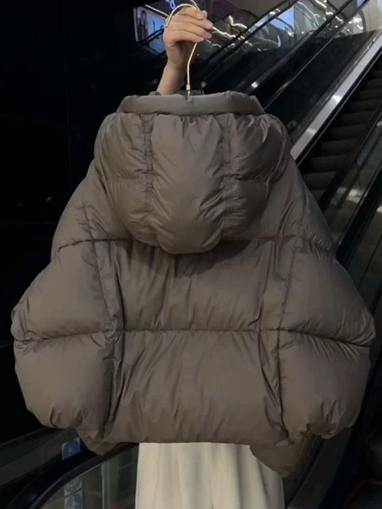 

Уникальная женская пуховая куртка ort i ey, зима 2025, новинка маленького размера, высококачественная верхняя одежда для хлеба, корейская свободная посадка