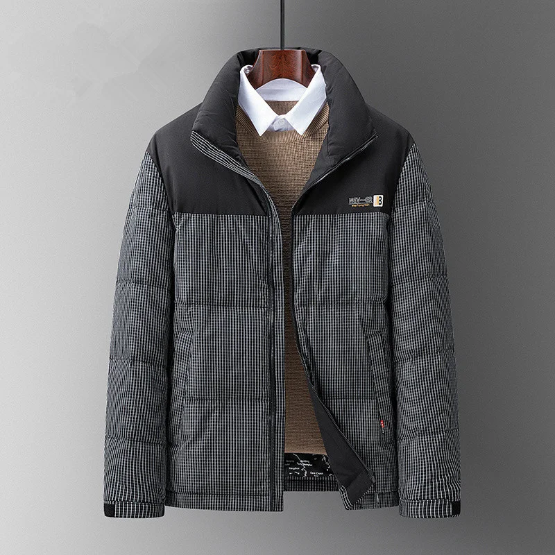 Duck Men's Clothing White Down Jacket Warm Hooded Thick Puffer Coat Male Casual High Quality Overcoat Thermal Winter Parka Men