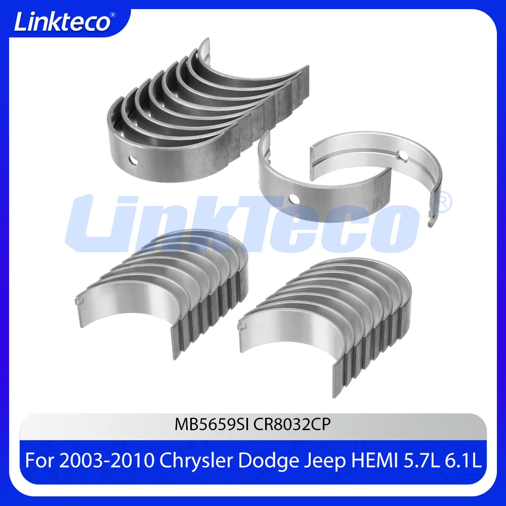 Crankshaft Main & Connecting Rod Bearings Set Fit 5.7 6.1 L V8 GAS For Chrysler 300 Dodge Ram 1500 Jeep Commander Grand Cherokee