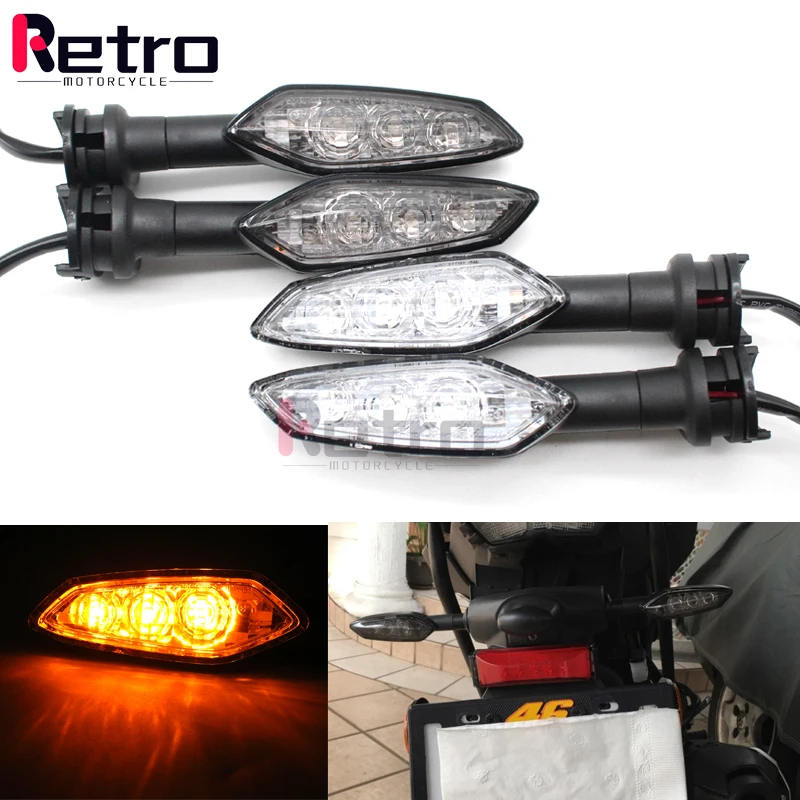 LED Turn Signal Indicator Light For YAMAHA FZ16 V-MAX1700 XT1200Z XTZ1200 WR250X WR250R Motorcycle Blinker Indicator Spacers