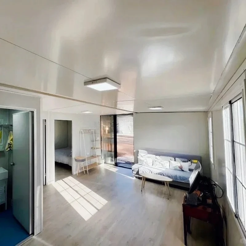 Container House Collapsible Garden Rooms Double Wing Folding House Expandable Prefabricated Home Container Houses for Spain
