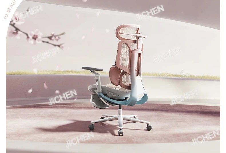 

Black and White Tone E3pro Girls Cherry Blossom Ergonomic Ergonomic E-sports Chair Computer