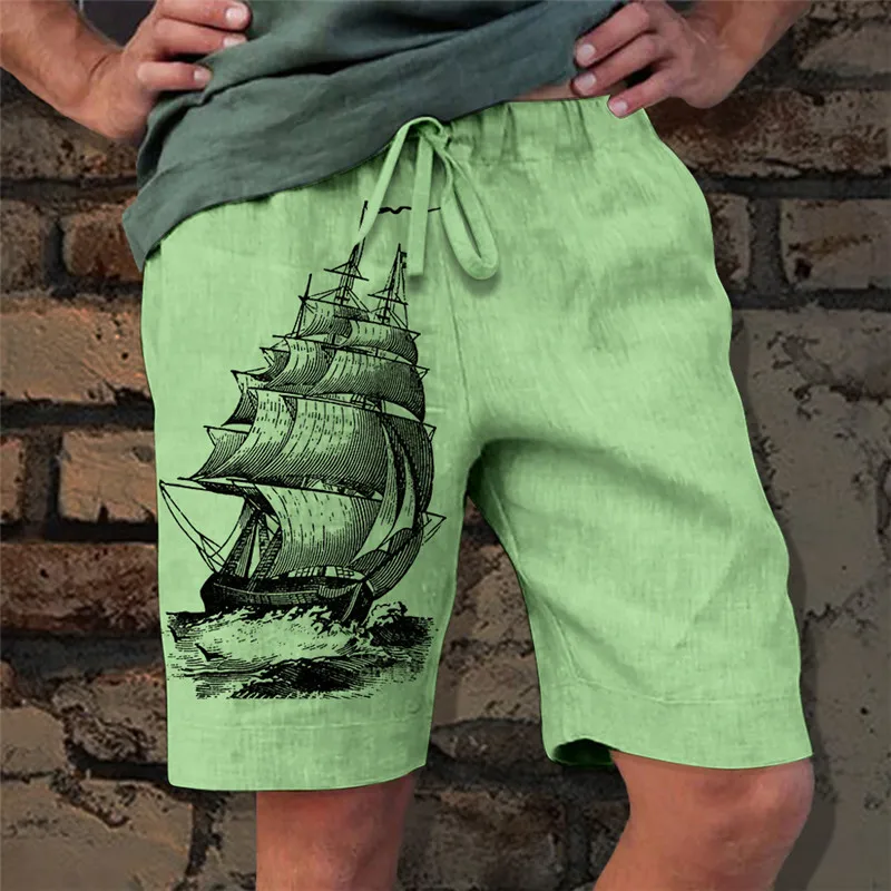 Outdoor Strand Heren Shorts, Slaapbroek, Casual Broek, Huiskleding Pijamas De Hombre Zomer, Comfortabele En Ademende 2024