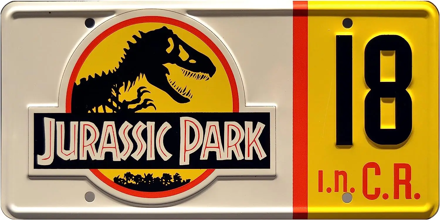 

Jurassic Trilogy | # 18 | Metal License Plate Home Decoration Metal Wall Sign