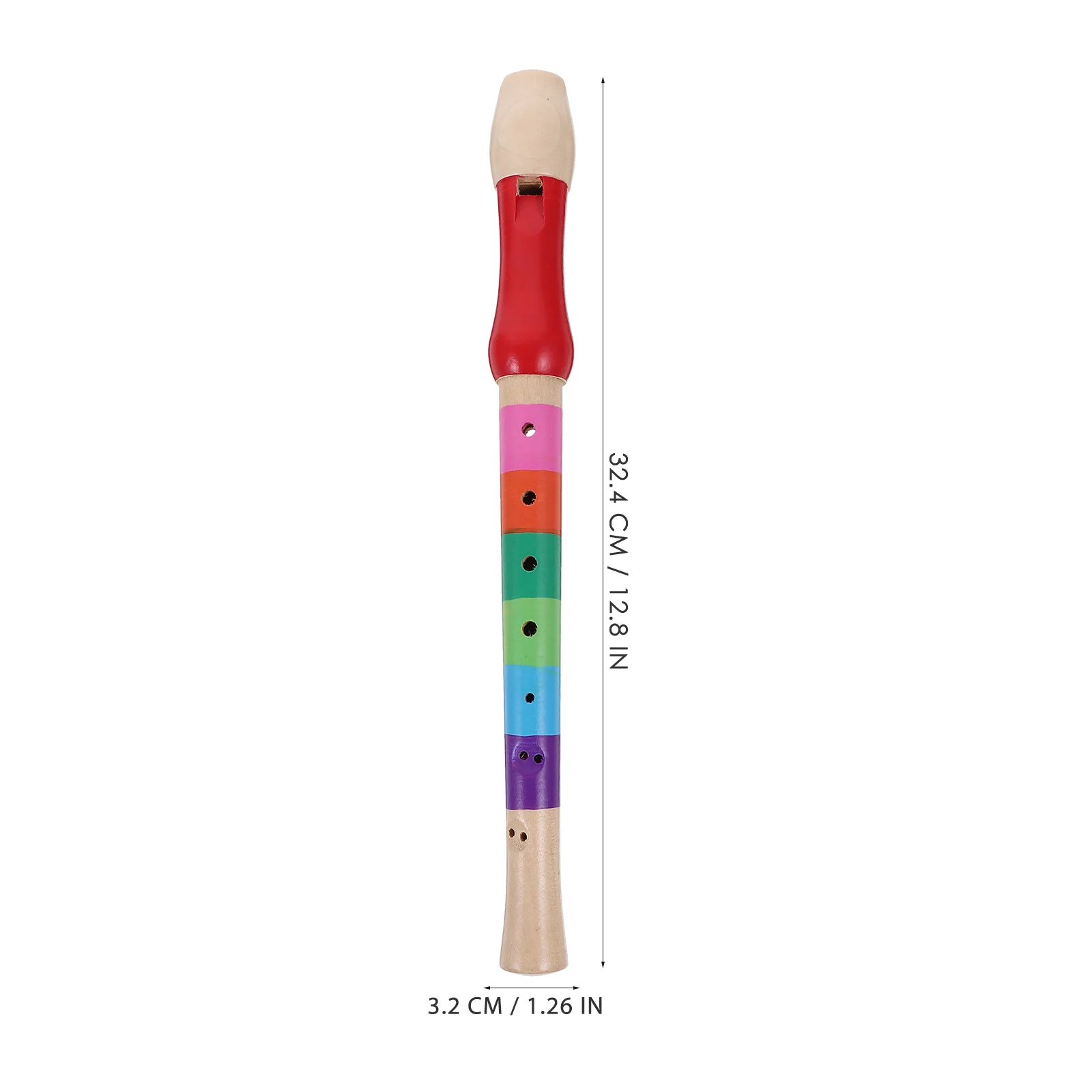 8 Hole Wood Soprano Descant Recorder Flute Music Playing Wind Instruments (Color random) soprano recorder