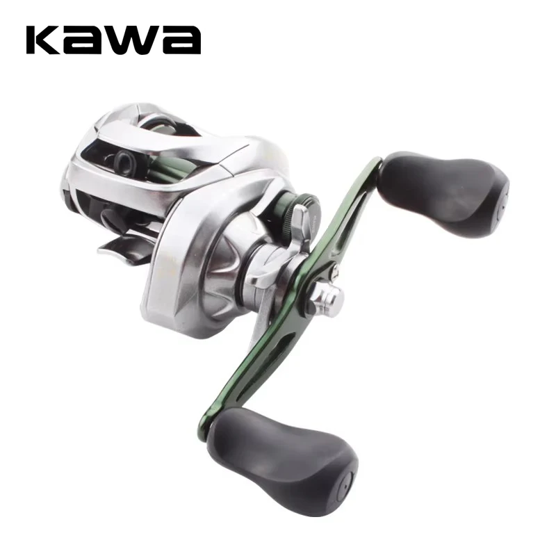 Kawa New Fishing Reel Baitcast Reel Alloy Spool Max Drag 12kg NMB 12+1 Bearings  Magnetic System Ratio 7.6:1 Lightweight Reel A