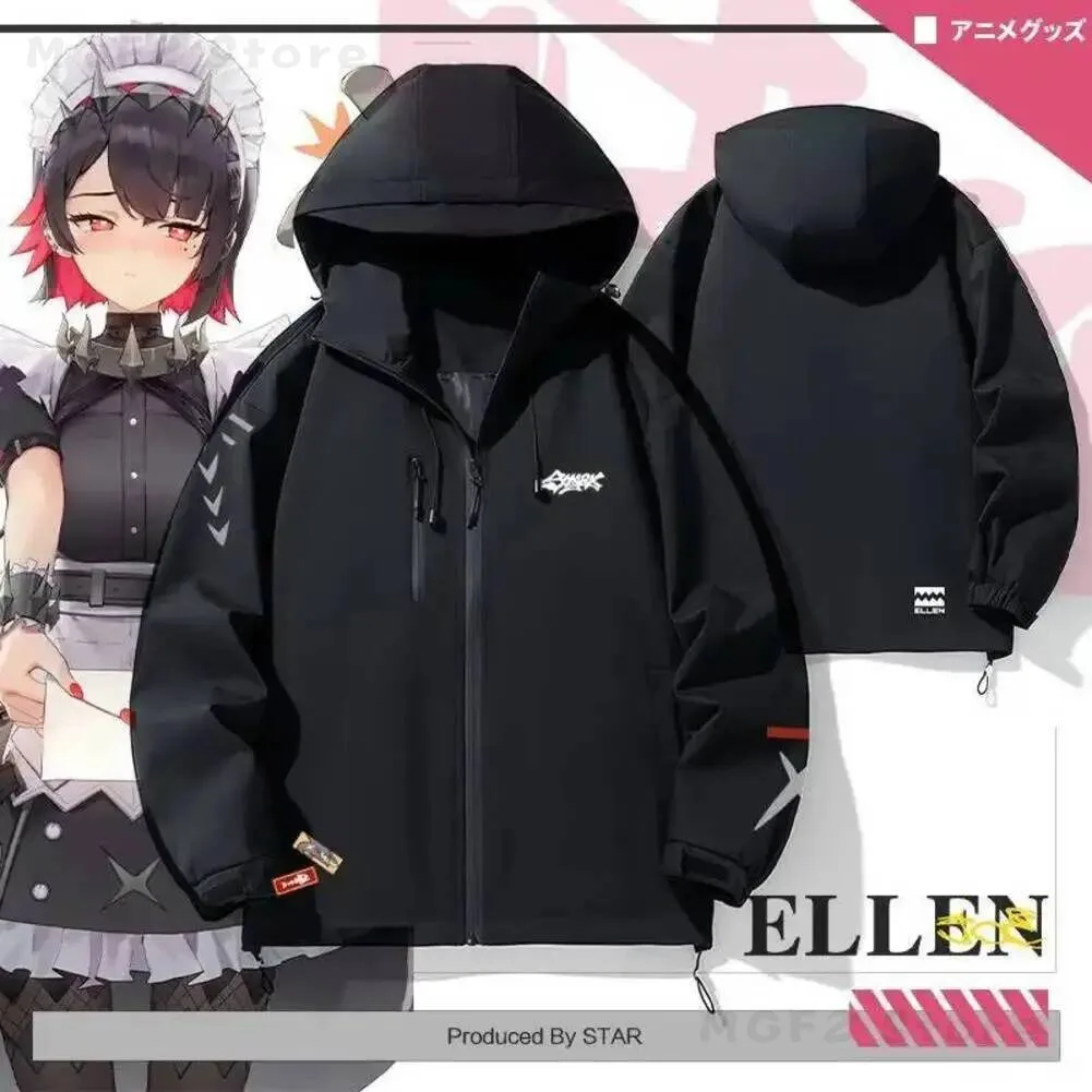 

Game Doujin Asaba Harumasa Ellen Joe Zenless Zone Zero Daily Outdoor Jacket Cosplay Costume Spring Autumn Fashion Coat Tops