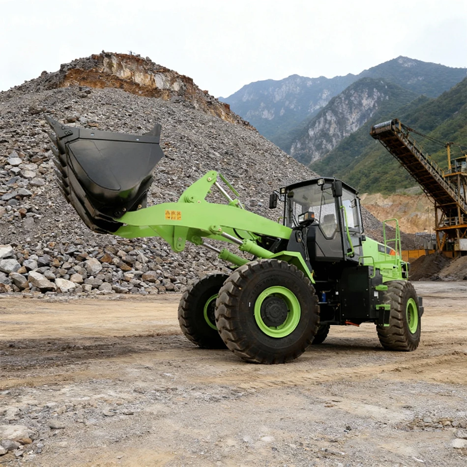Europe Best Sale Mini Loaders Factory Diesel Front End Loader 5.8 Ton 4X4 Wheel Loader Compact Loader Extended Telescopic Arm