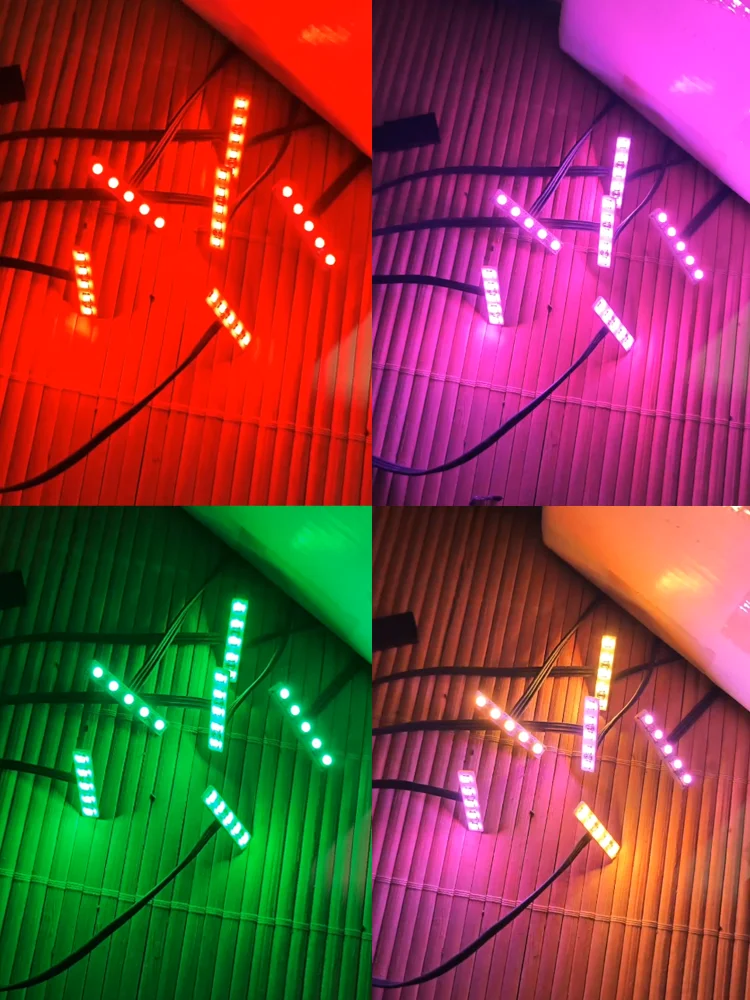 

6Pcs LED Warning Lights Turn Signals Grille Light for 1/14 Tamiya RC Truck SCANIA 770S VOLVO Mercedes-Benz ACTROS MAN Car Parts