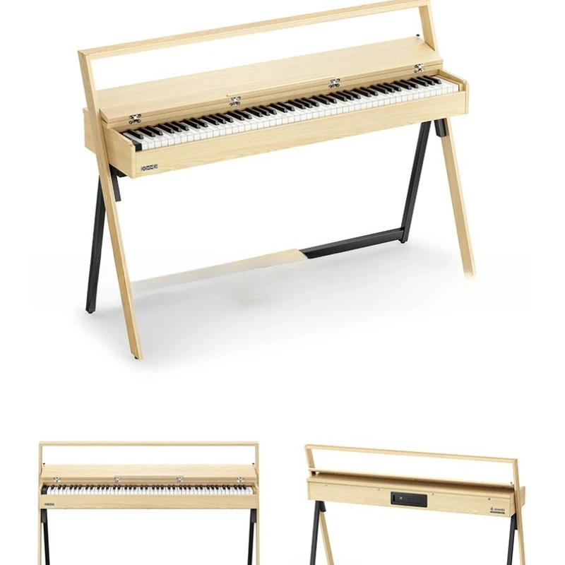 R300/S300 black upright electric piano professional performance test training 88 keys