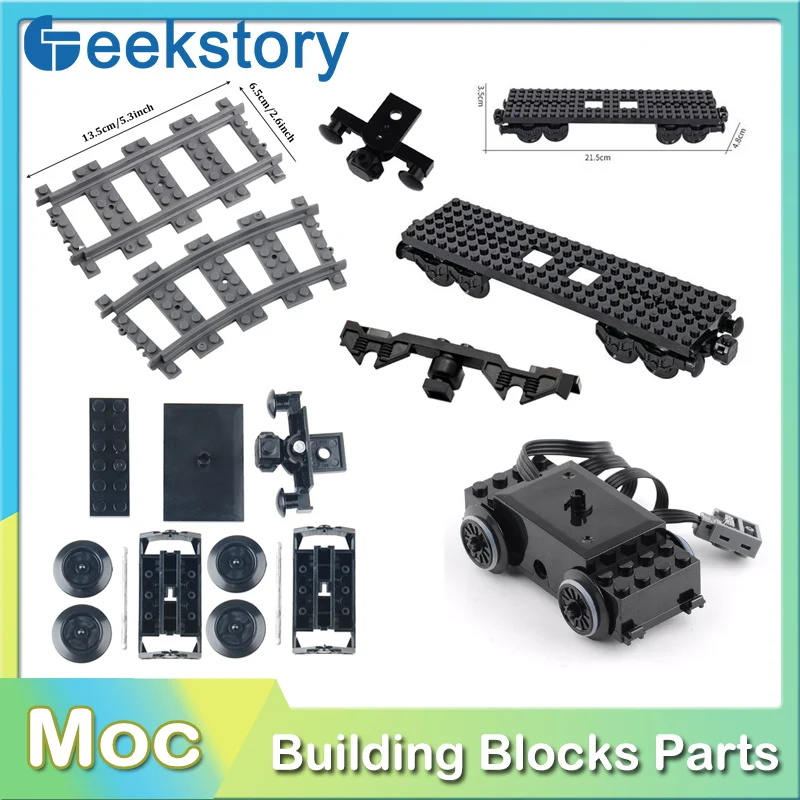 Train Motor Technical Building Blocks Base 88002 Parts Infrared Remote Control Power Functions Train Track MOC DIY Bricks Parts