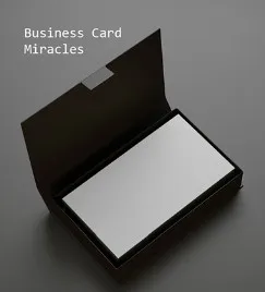 Business Card Miracles magic tricks