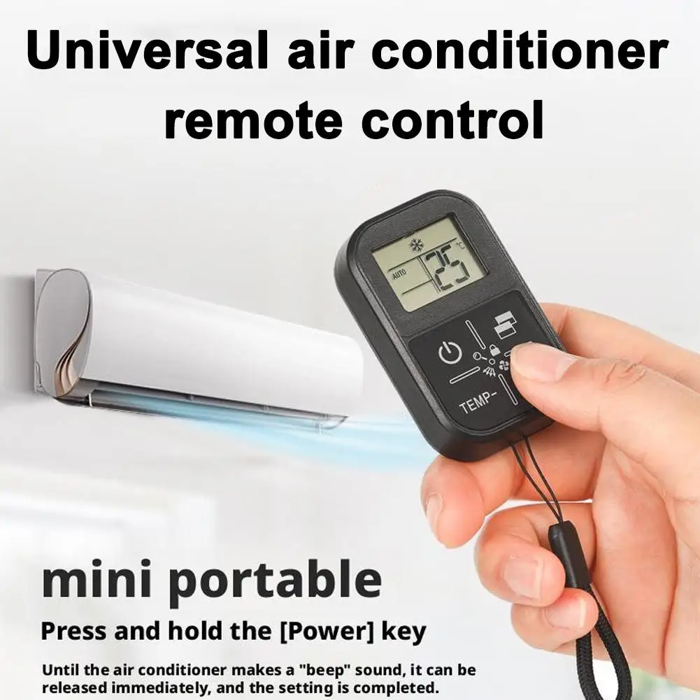  Universal Air Conditioning Remote Control 2025 New Applicable To Any Brand & Equipped With Thermometer Remote Control Panel