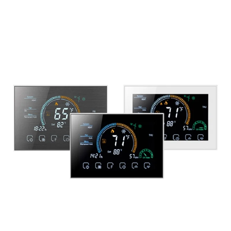 Controlador de bomba de calor, termostato de sistema de aire acondicionado, Programación Digital táctil, Wifi, 3H2C, Smart Life, Tuya, Alexa, Google