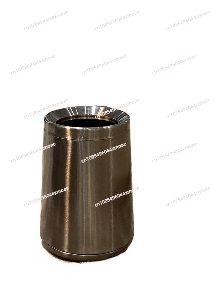 

Rocker-Type Trash Can Household Living Room Stainless Steel Creative Simple Flip Double-Layer Bedroom Toilet Kitchen Bathroom