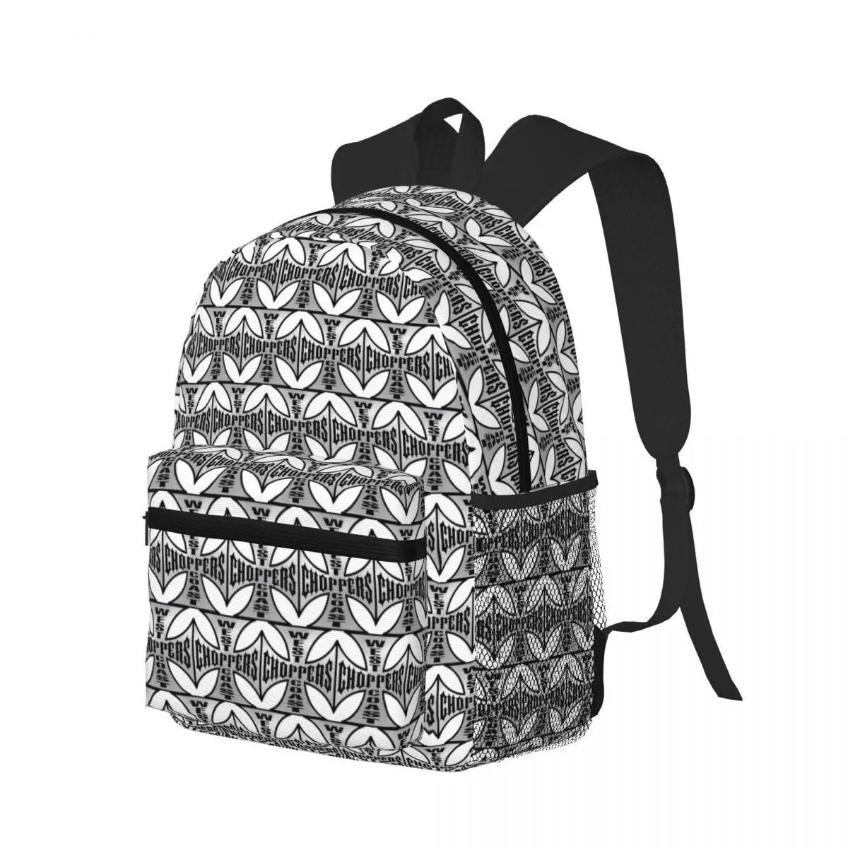 West Coast Iron Cross Choppers Student Backpack School Bag Hiking Travel Daypack for Boys Girls Bookbag Shoulder Bags