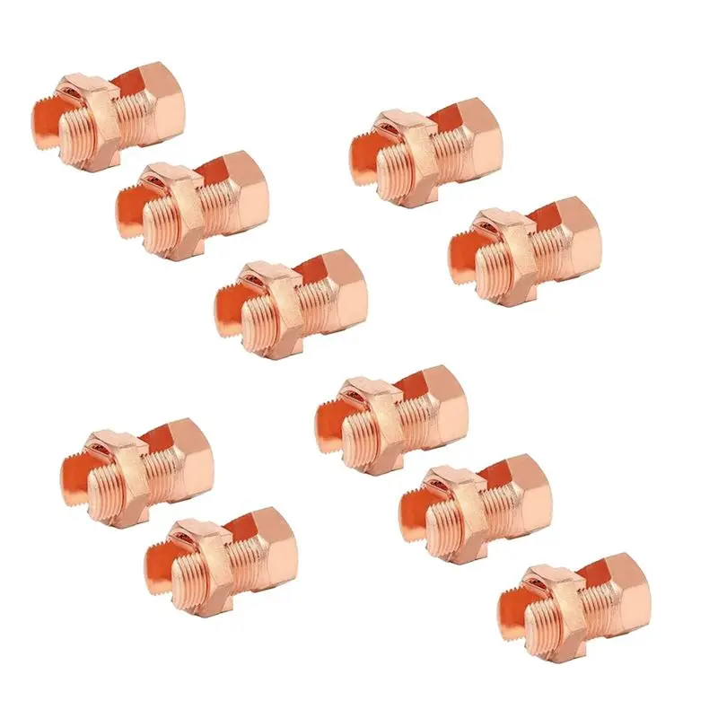 A64K 10Pcs Split Bolt Connector, Grounding Split Bolt Connector Split Bolt Connector for Complete Earth on Bare Wires TJ-25