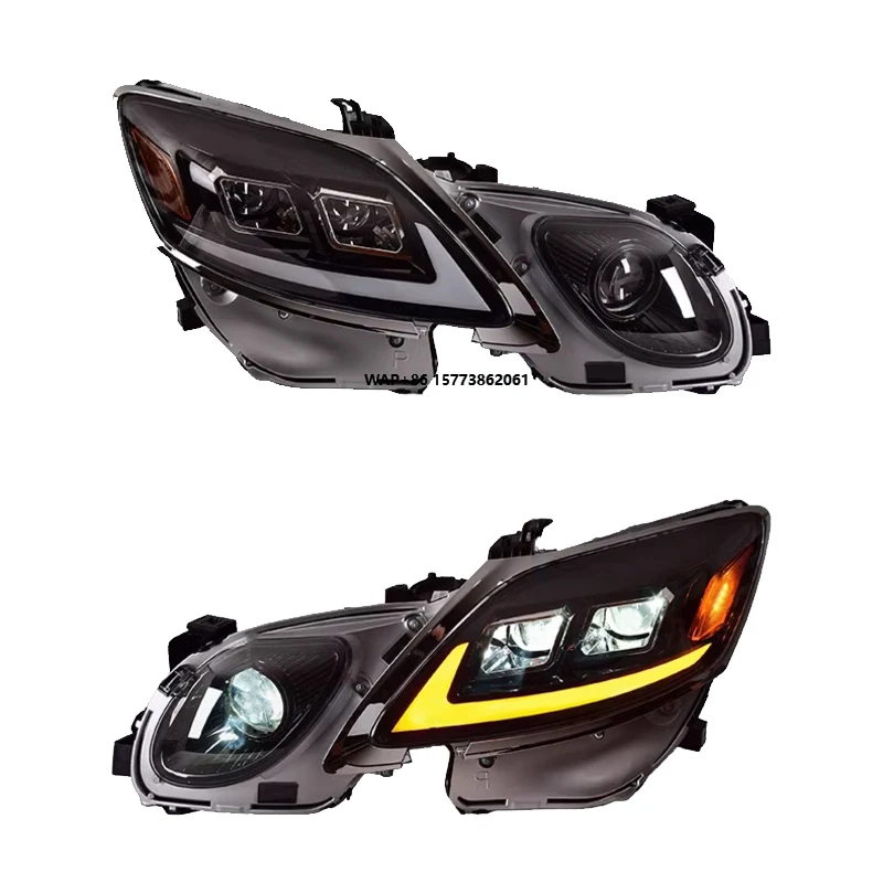 2 Pieces High Quality LED Head Lamp Light Plug Play Car Accessories for  GS 300 450 2004-2011 Headlights Direct Replacement