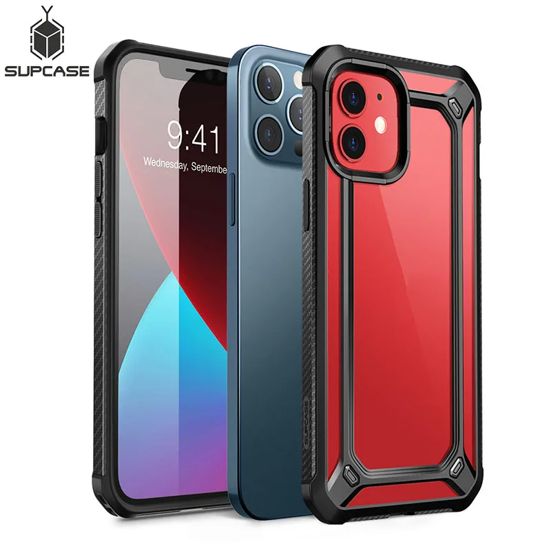 SUPCASE For iPhone 12 Case For iPhone 12 Pro Case (2020 Release) 6.1 Inch EXO Serie Premium Premium Hybrid Protective Clear Case