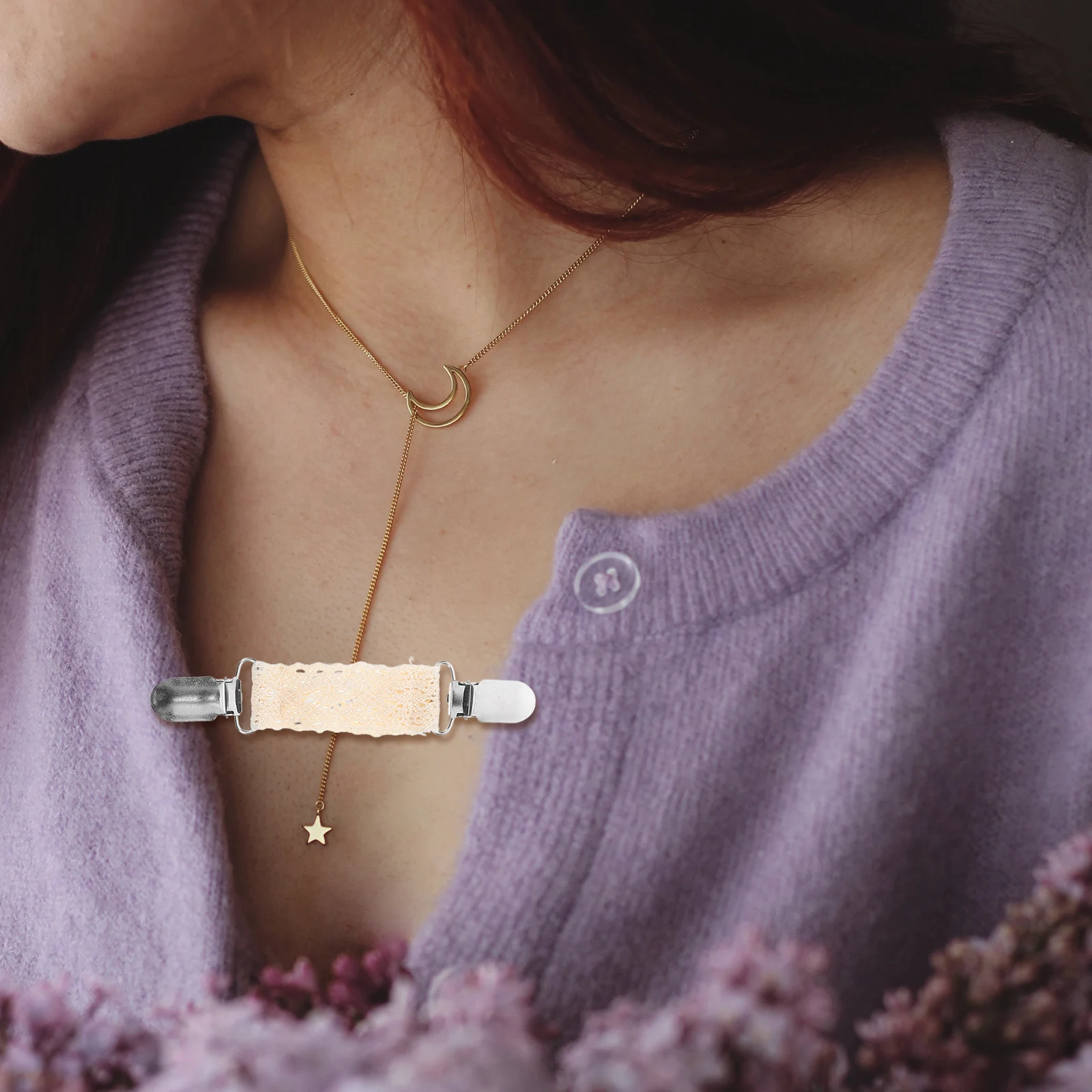 

4pcs Cotton Hat For Travel Lightweight Portable Bag Shawl Holder Zinc Alloy Clothing Cinch Clips Multifunctional Accessories For