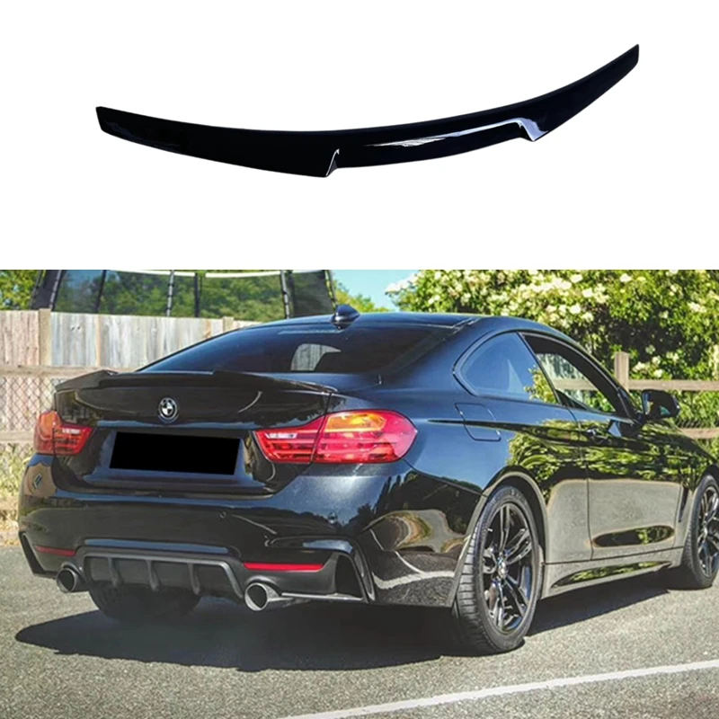 

F32 Real Carbon Fiber Car Trunk Boot Lip Spoiler Wing Lid Big For BMW F32 4 SERIES 428i 435i 440i 2DR 2014-2020 M4 Style
