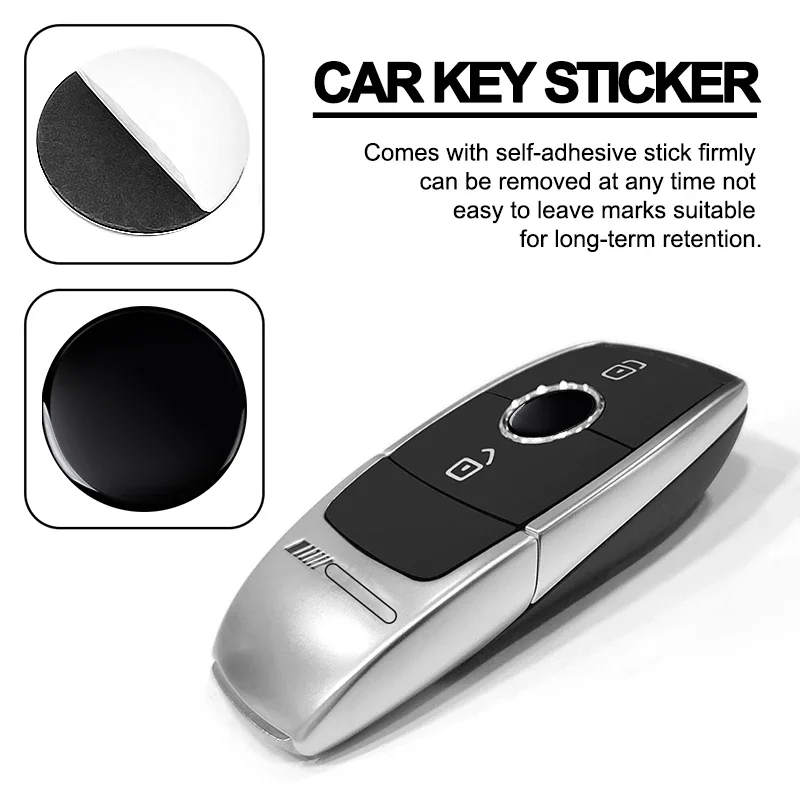 Pegatina con logotipo de coche Fob de 11mm y 14mm para llave de Control remoto de coche para BMW Audi Peugeot Fiat MINI AlfaRomeo VW benz KIA Ford Opel Abarth