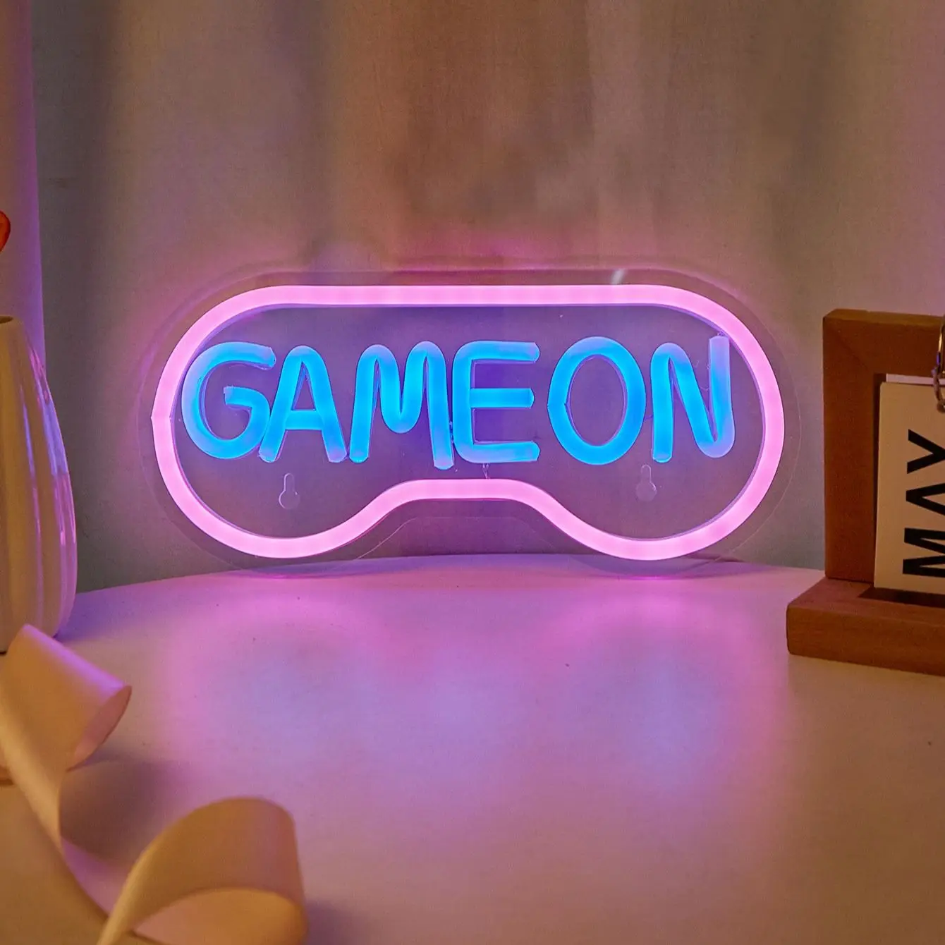 

Chi-buy светодиодный неоновый светильник с питанием от USB неоновые вывески ночник 3D настенное искусство спальня гостиная Декор лампы вывески