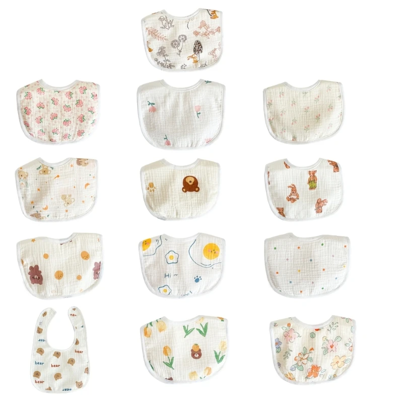 B2EB Baby Drooling Bibs Comfortable & Absorbent Newborns Bibs Breathable Baby Bibs Lightweight Bibs Suitable for Boy Girls