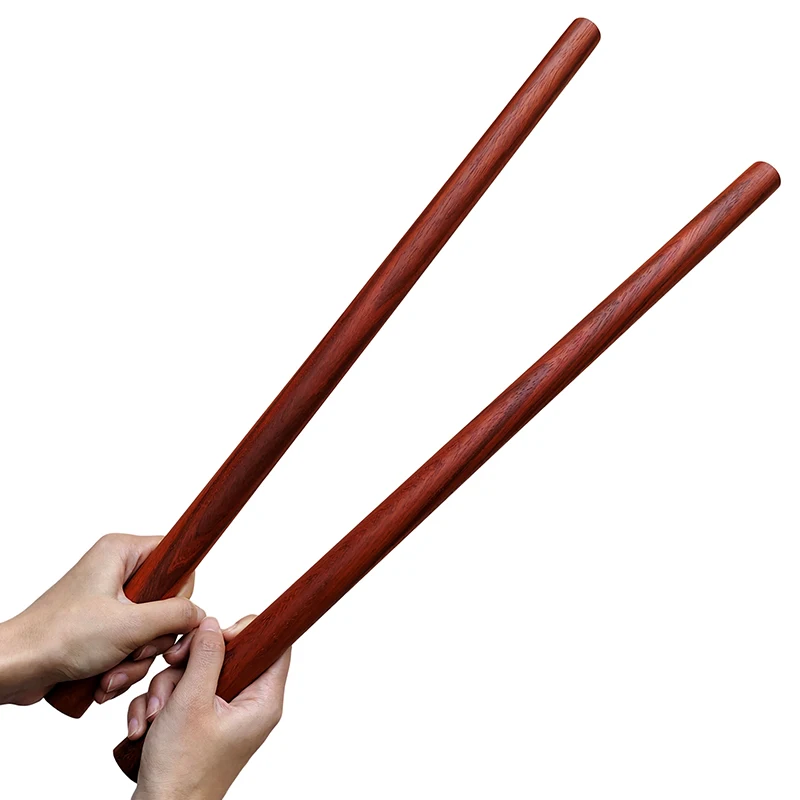 Kun Master Rosewood Staff Sticks Escrima Practice Training in Martial Arts Kungfu and Karate