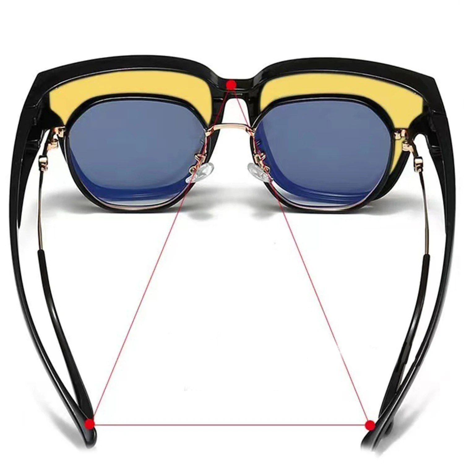 For Driving Riding That Can Be Worn over Other Glasses Wrap Around Square Shades Fit Over Glasses Sunglasses Polarized