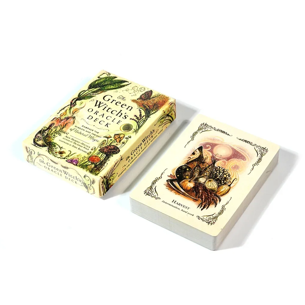 The Green Witch's Oracle Deck English 50 Cards Embrace The Wisdom and Insight of Natural Magic Witchcraft Series Tarot Cards view 4
