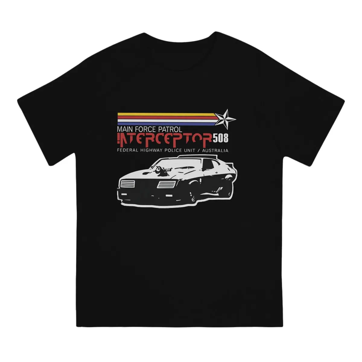 Interceptor 508 V2 Men T Shirts Mad Max Funny Tee Shirt Short Sleeve Crewneck T-Shirts 100% Cotton Original Clothes