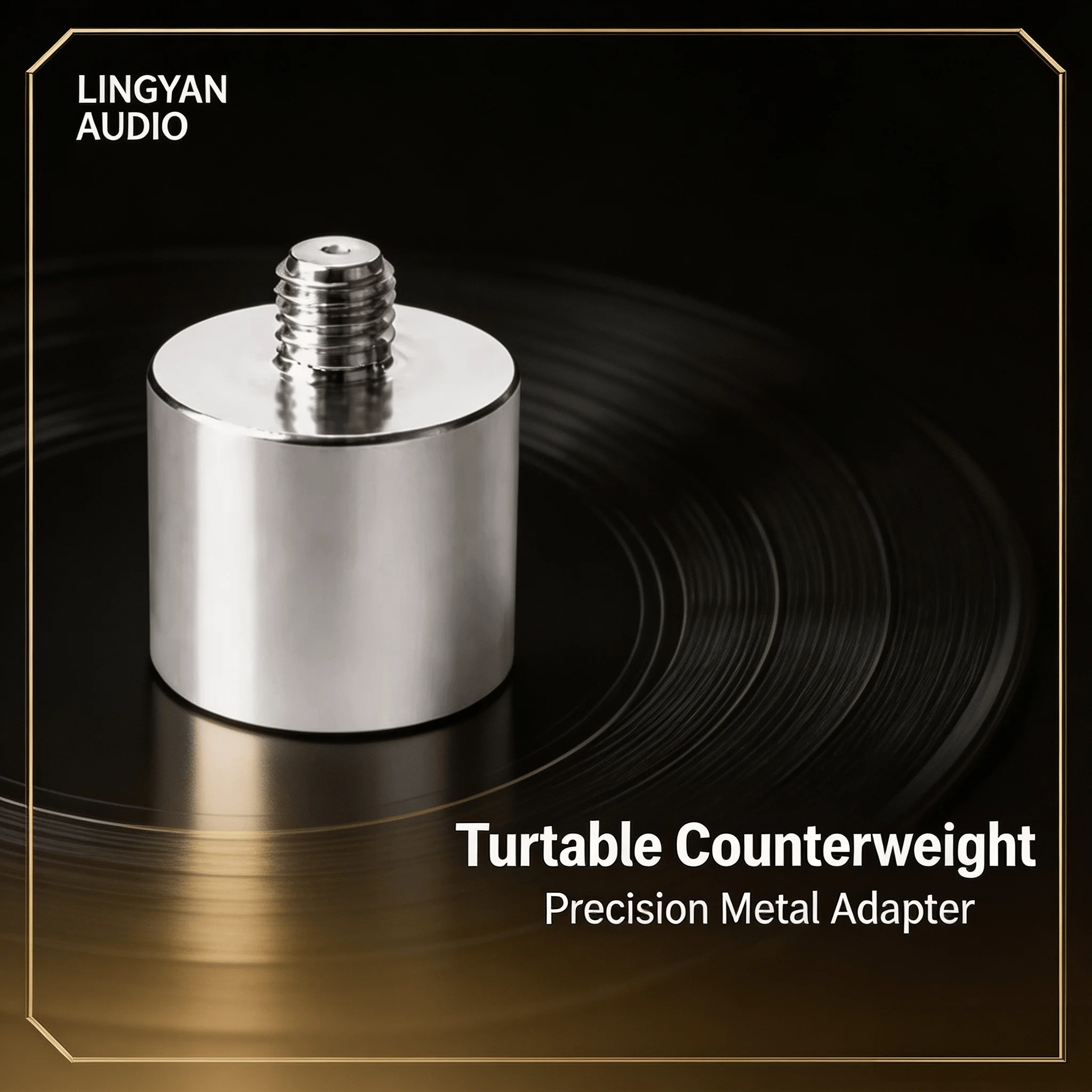 Auxiliary Counterweight Balance Weight 12x11mm LINGYAN AUDIO for Technics SL‑1200MK2 MK4 MK5 Turntable Tonearm HiFi Spare Part