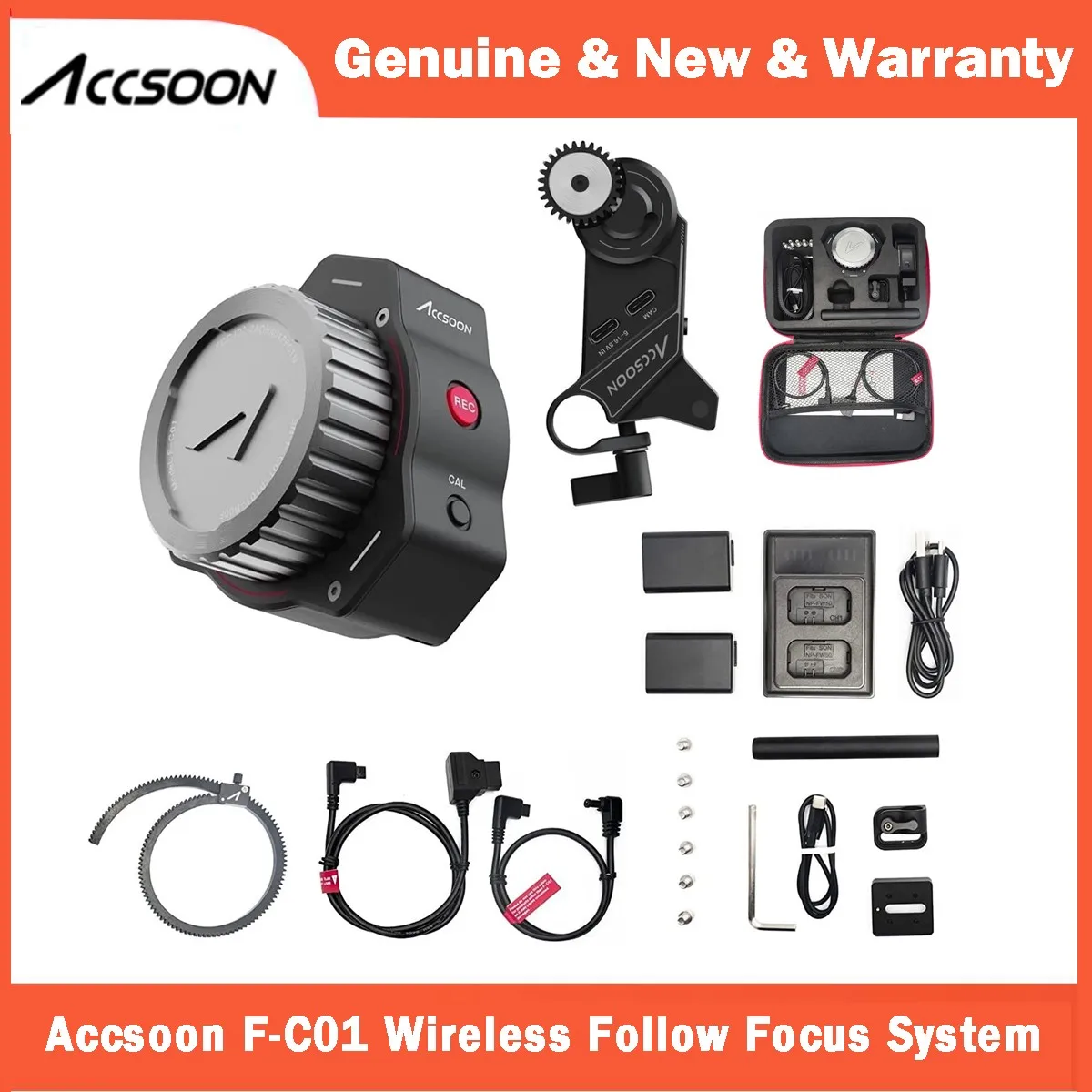 

Accsoon F-C01 Wireless Follow Focus System 100m/300ft Quick A/B Point for Gravity G2X and DJI Ronin-S Stabilizer DSLR Accessory