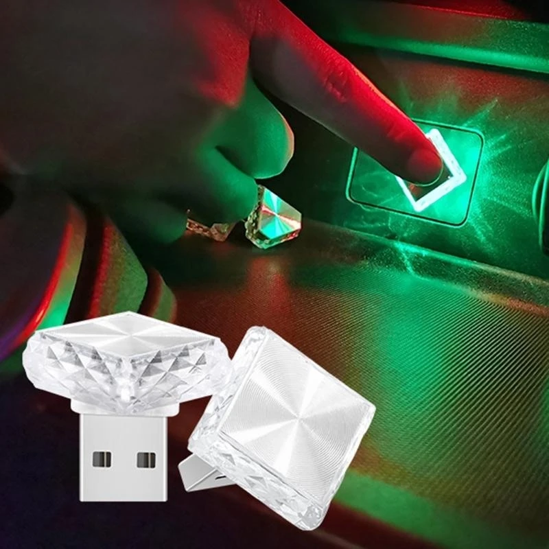 

62KA USB Touch Control Light 5V LED Car Interior Decoration Lamp for Car Truck Room
