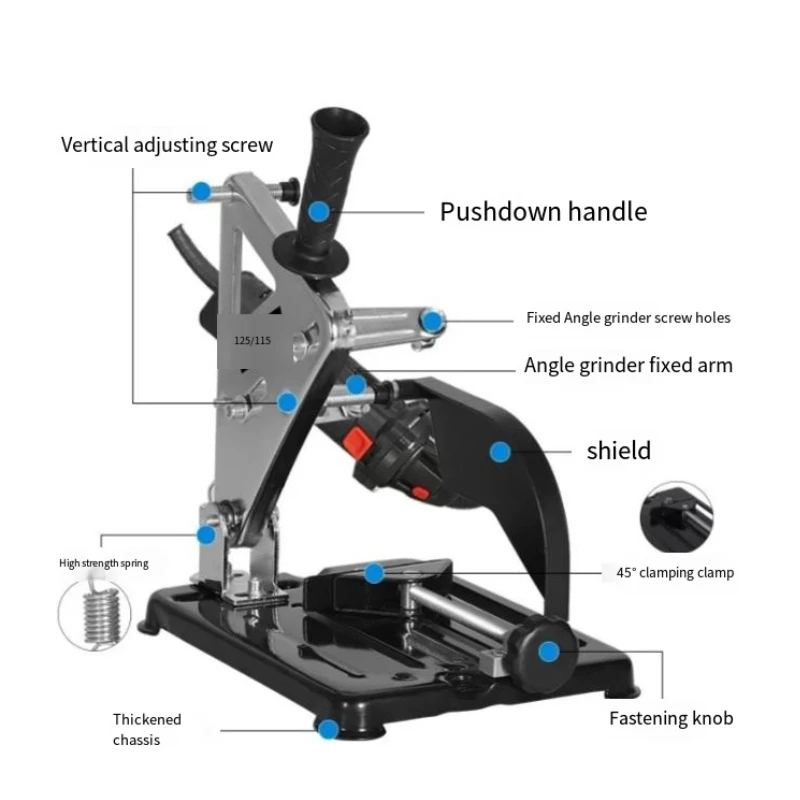 Angle Grinder Stand Universal Multi-Function Table Saw Conversion Small Polishing Cutting Machine Fixed Base