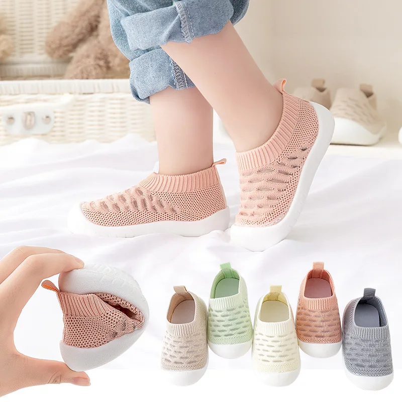 Baby Sneaker Casual Flat Sneakers Shoes Kids Shoes Anti-slip Soft Rubber Bottom  Children size Girls Boys Sports Shoes Spring