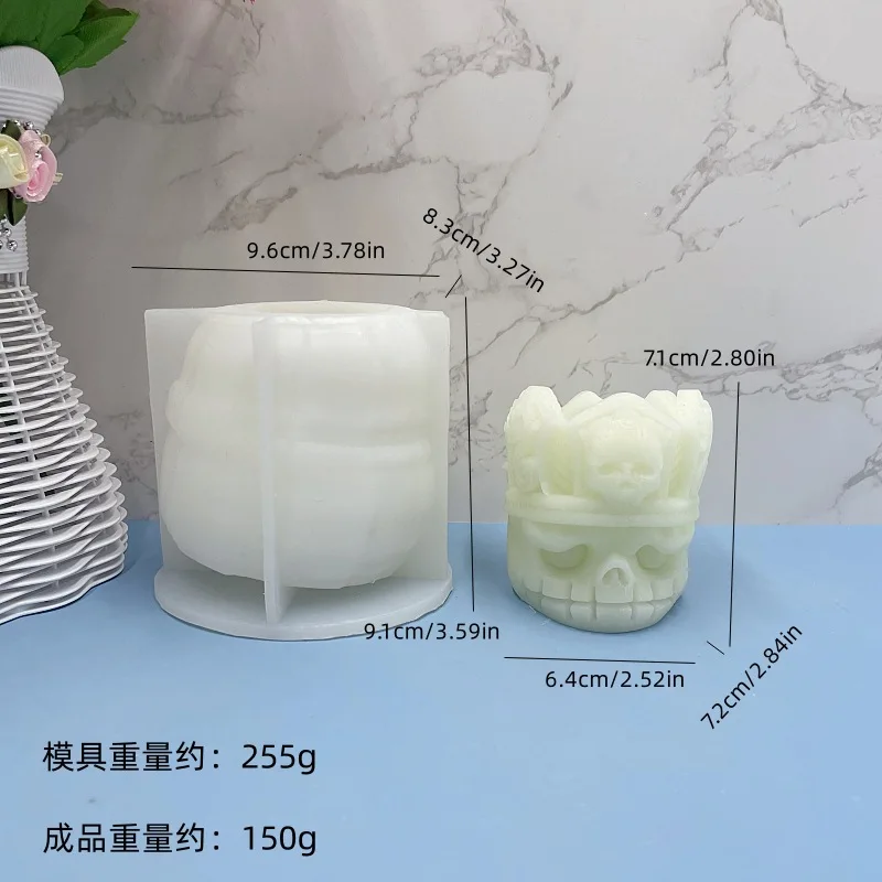 

Хэллоуин скелетор силиконовая форма для самостоятельной выпечки свеча ручной работы мыло эпоксидная смола шоколад гипс ледяная форма для украшения