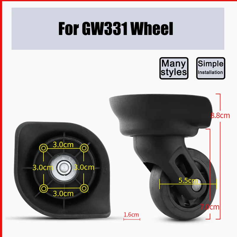 

Suitable For GW331 Suitcase Carrying Wheel Suitcase Replacement Accessories Replacement Universal Wheel Luggage Repair Pulley