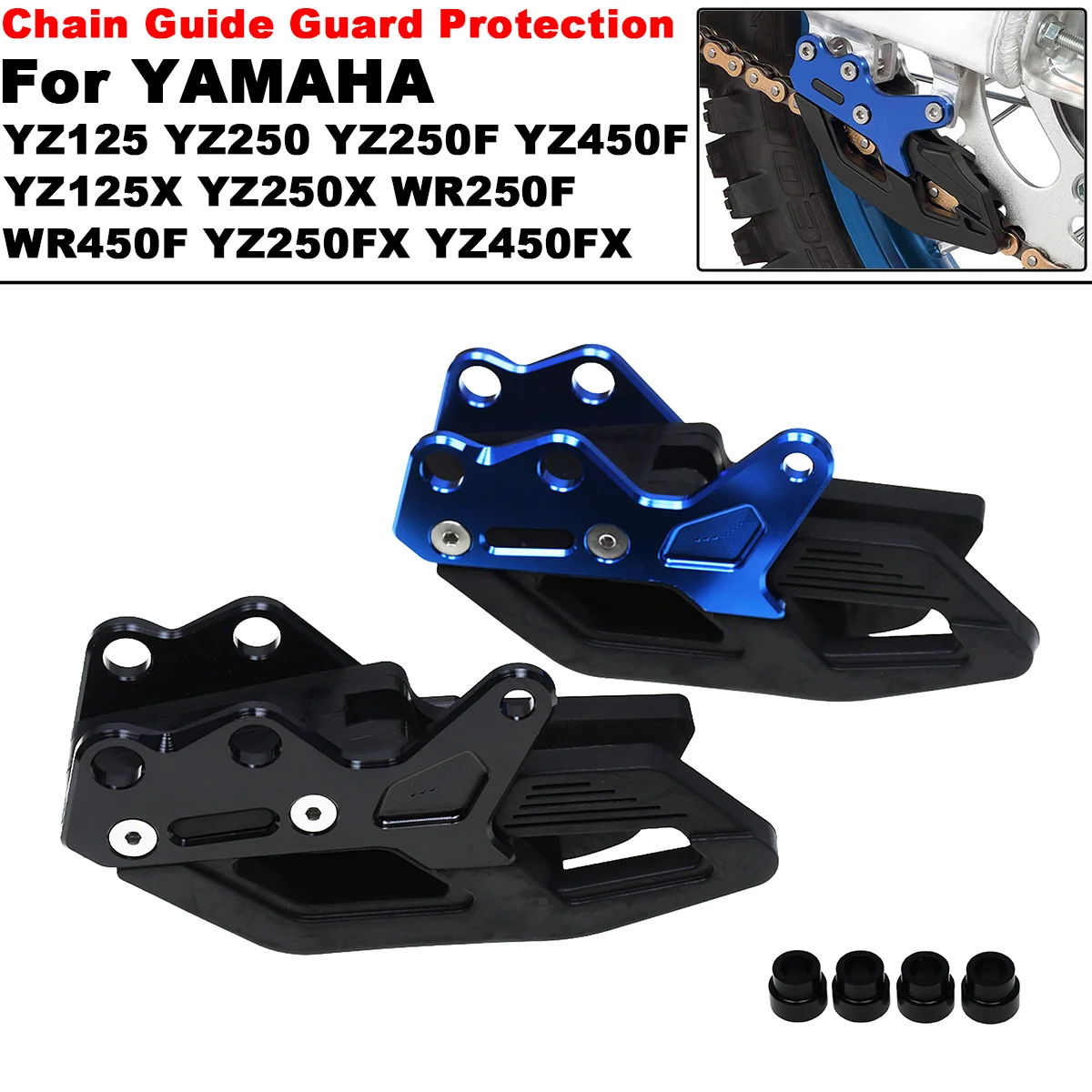 

Motorcycle Chain Guide Guard Protection For YAMAHA YZ125X YZ250X YZ250FX YZ450FX WR250F WR450F YZ125 YZ250 YZ250F YZ450F 08-2022