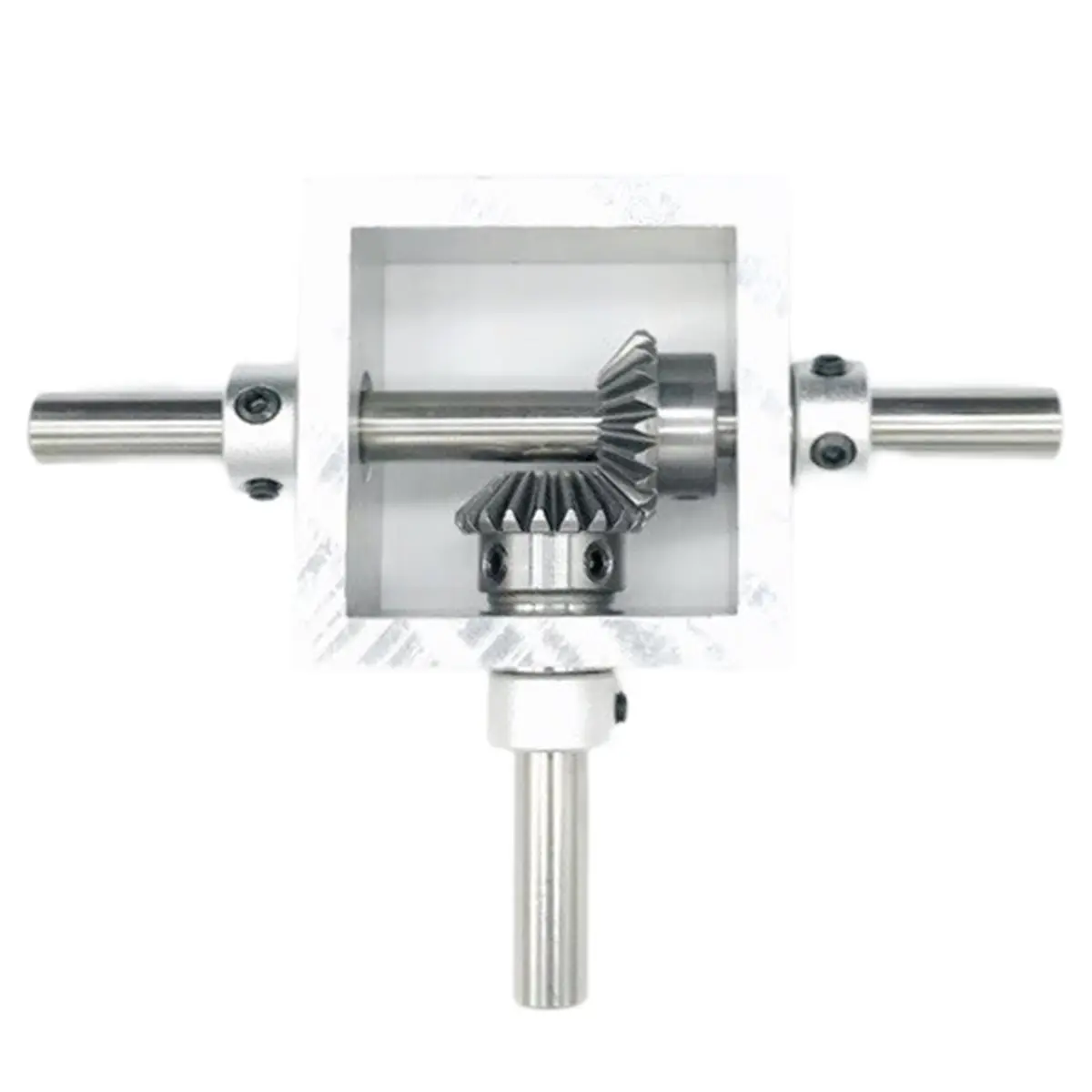 Y210A J~90 Degree Angle Transmission Reversing Dual Output Shaft Bevel Gear Angle Converter Speed Ratio 1:1 Mechanical Module