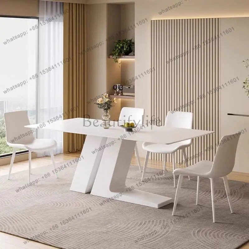 zj.Decorations Base Dining Tables Chairs Space Small Nordic Extending Dining Tables Luxury Expandable Mesas Comedor Furniture Ho