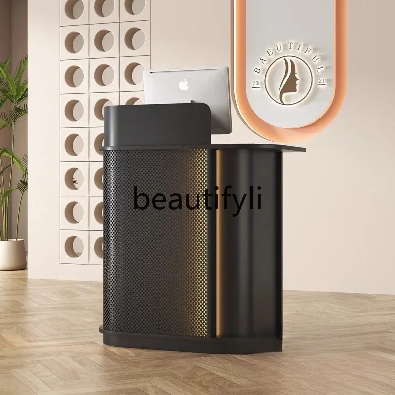 

X zzqNew Small Cashier Counter Restaurant Welcomes VIPs High-end Consultation Guidance Hotel Front Reception Desk