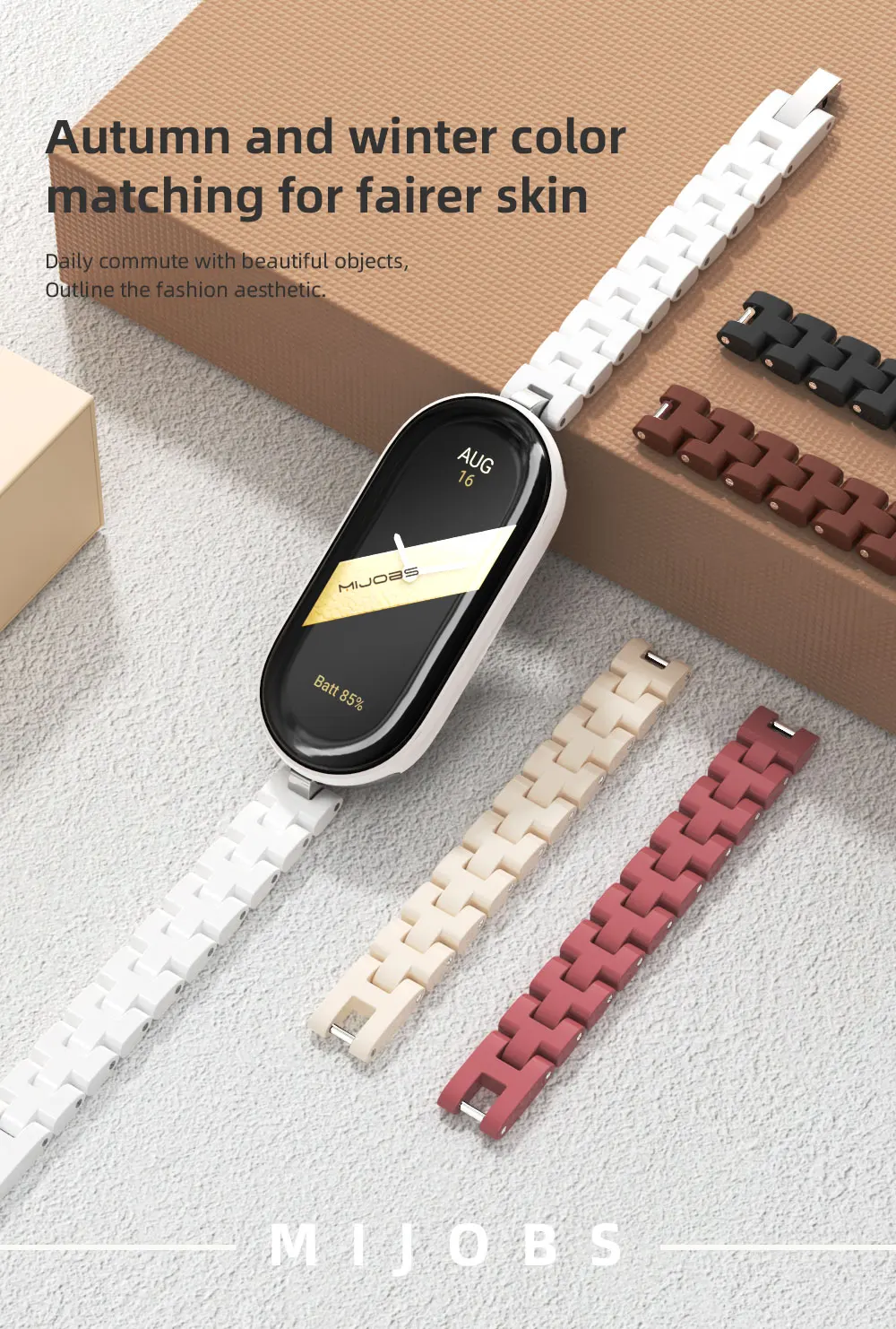 Damenarmband für Mi Band 11 10 9 8 7 6 5 Armband für Xiaomi Smart Band 10 Armband für Mi Band 9 Handgelenkband für Mi Band 8 Correa – Detail 18