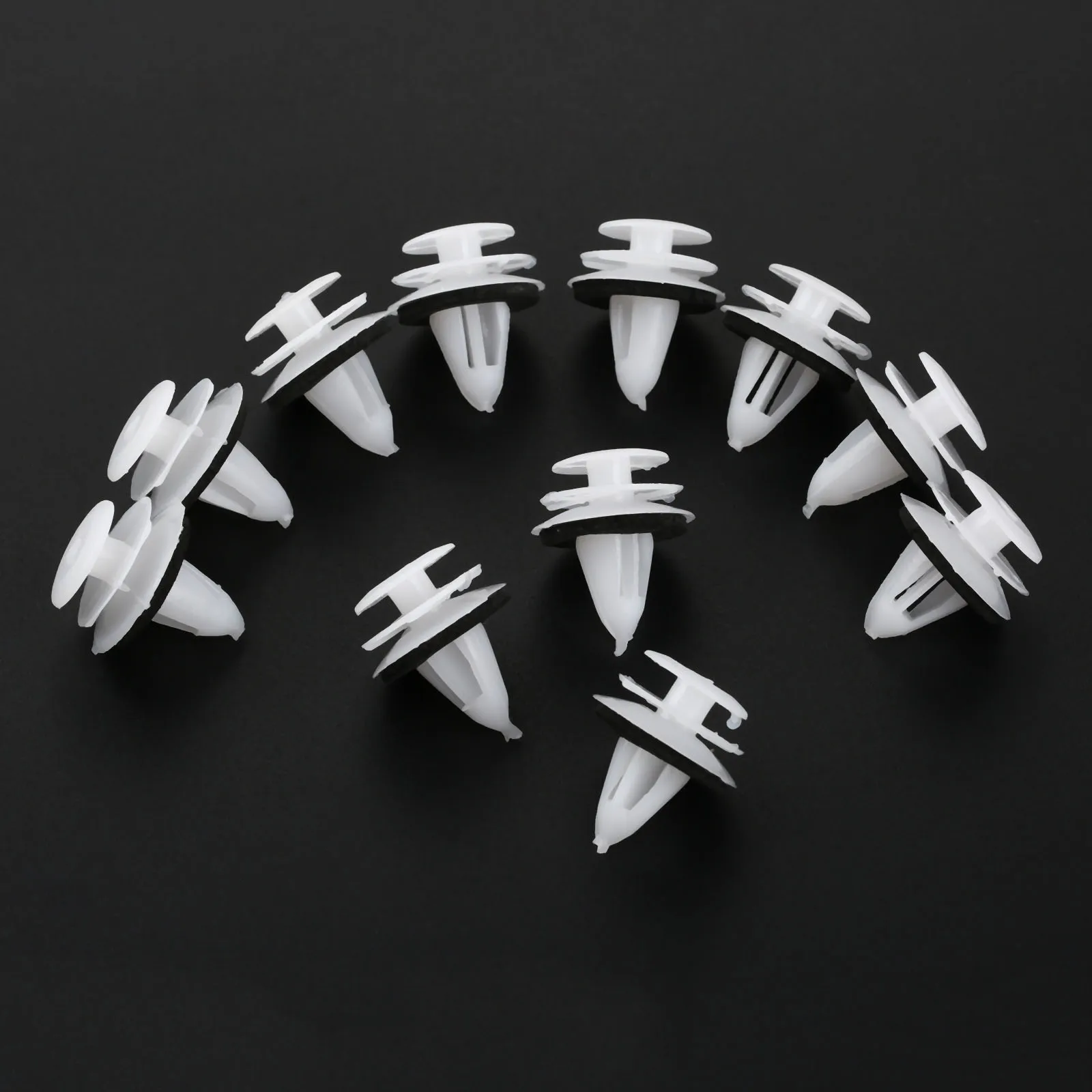 15Pcs Car Door Trim Panel Retainer Clips Fastener 9mm Hole Plastic Rivets Automobile  80999-VE000 For Nissan Infiniti